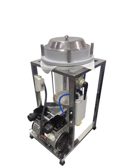 Mini Commercial Vacuum Oil Filter - 20-25 Kg/hr, Stainless Steel, 480x560x840 Mm, Silver Color, Semi-automatic Operation, 1 Year Warranty