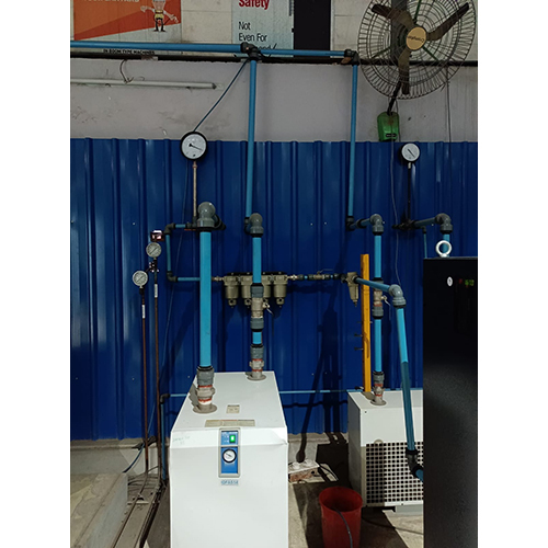 Compressed Air Aluminum Piping System Service - Aluminum Material, Round Shape, Available In Blue & Silver Colors | Efficient Maintenance & Repair Solutions