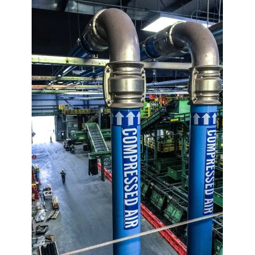 Compressed Air Aluminum Piping System Service - Aluminum Material, Round Shape, Available In Blue & Silver Colors | Efficient Maintenance & Repair Solutions