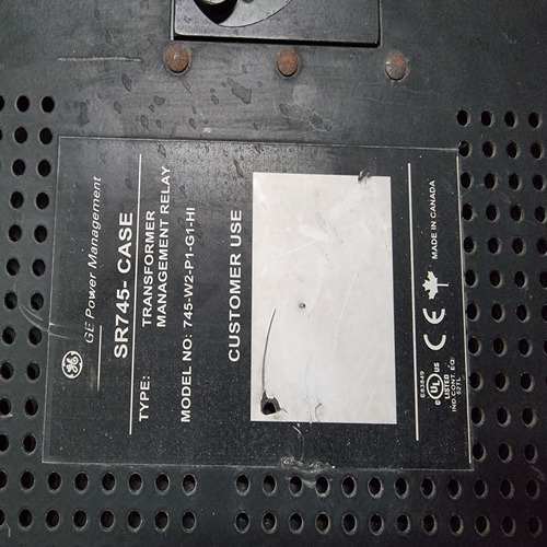 Ge 745-w2-p1-g1-hi Transformer Management Relay