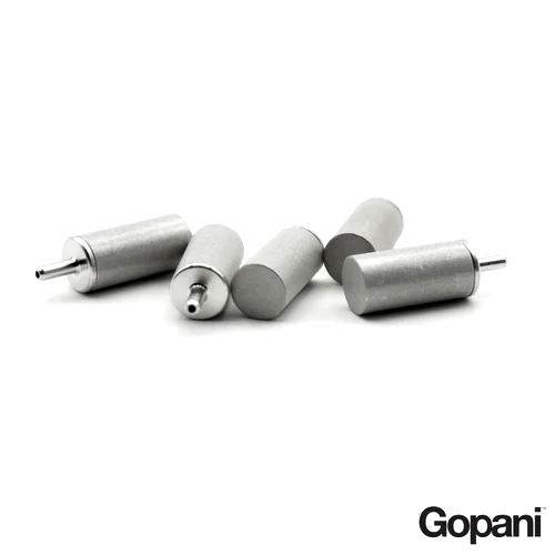 Sintered Metal Powder Filter - Silver Finish, Multiple Sizes Available for Industrial Applications
