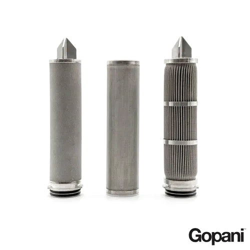 Silver Sintered Metal Filter Cartridge