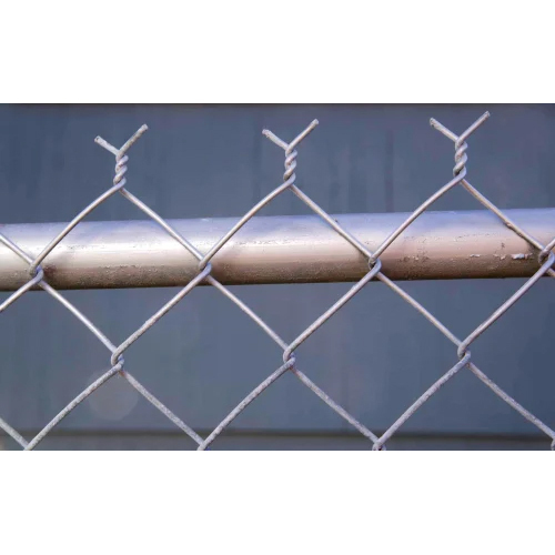 Chain Link Wire Mesh Fencing - Iron Material, 50-100 Feet Length/Roll, 45mm Mesh Size , Polished Surface Finish, Wire Gauge 8-12 Gauge