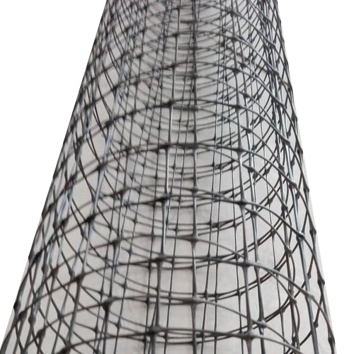 Galvanized Iron Wire Mesh Fencing - Iron, 50 Feet Length, 3/4/5/6 Feet Height | Zig-zag Pattern, Easy To Install, Ideal For Temporary Fencing