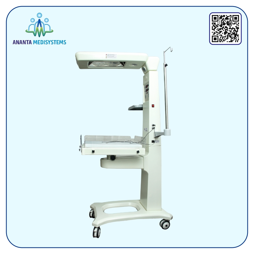 Radiant Warmer Bms W02 - Fiber Material, 990mm X 890mm X 1900mm Dimensions | 800w Power, Nicu Suitable, Easy Clean Design