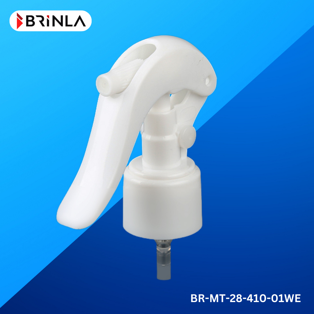 Mini Trigger Sprayer - Polypropylene, 200 Mm Dip Tube Length, White Color | Perfect For Fine Mist Applications, Compatible With 24-410 And 28-410 Bottles