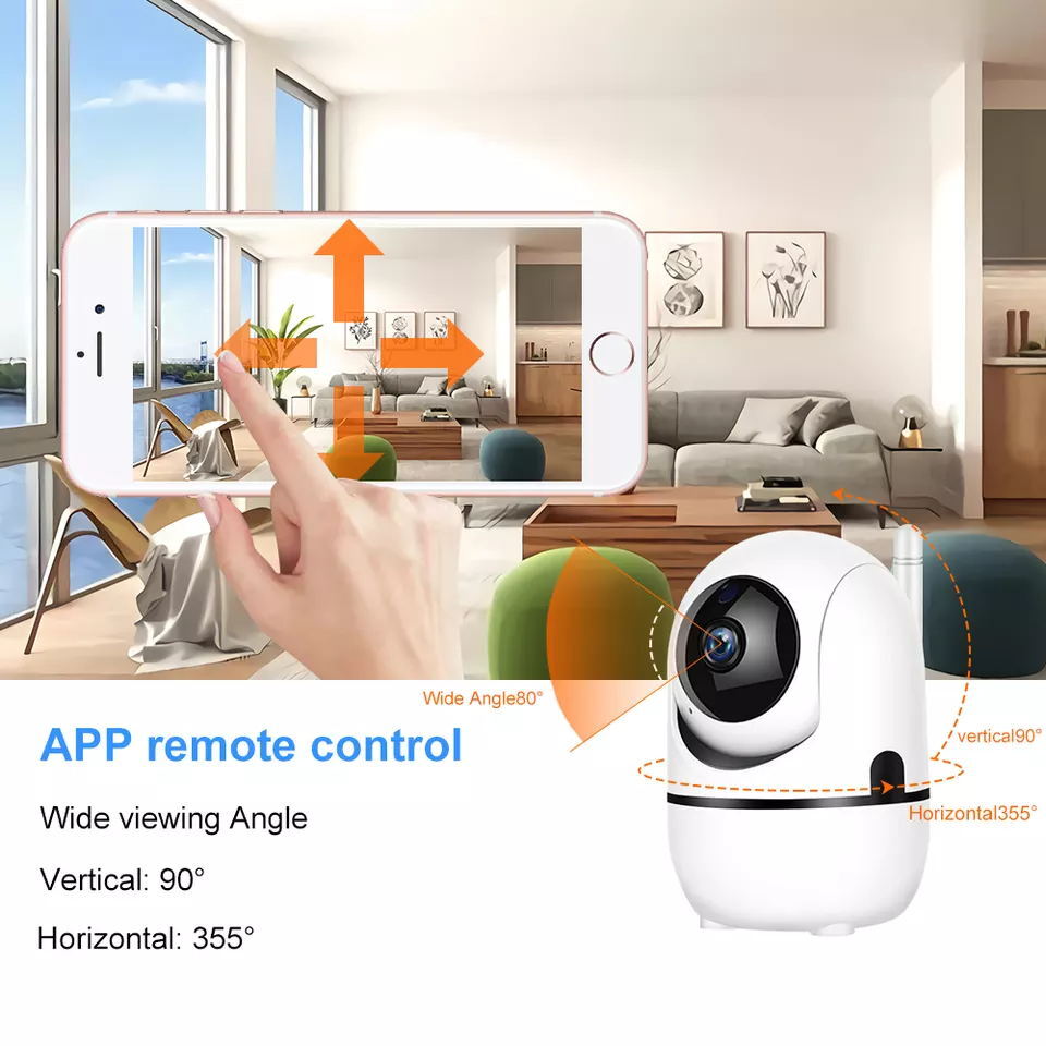 White Hd Auto Tracking Wireless Ip Camera Wi-fi Baby Monitor Camera