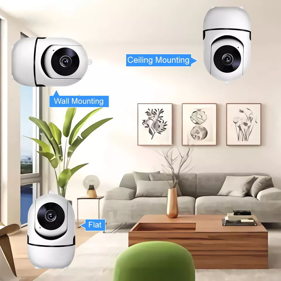 White Hd Auto Tracking Wireless Ip Camera Wi-fi Baby Monitor Camera