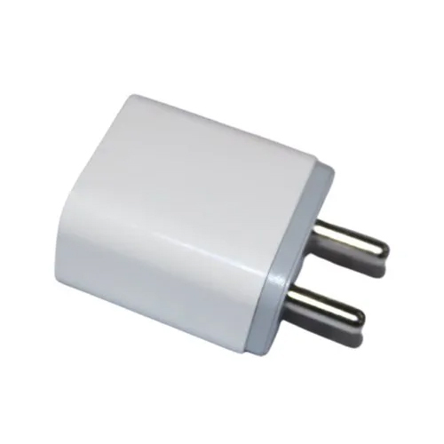 3amp Mobile Adapter - Pvc Body, 5v Output Voltage, White Color | Shock Proof, Heat Resistant, Compatible With Usb Devices