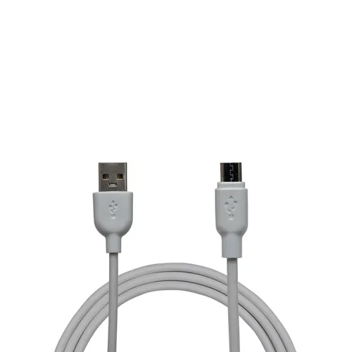 White Usb Data Cable - Pvc Jacket, 2 Meter Length, 2.5a Current | Micro Usb Interface, Ideal For Data Transfer And Internet Tethering