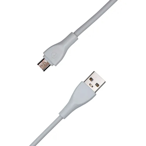 2.5a White Usb Data Cable - Pvc Jacketed, 2m Length, Micro Usb Interface | 3-month Warranty, Ideal For Fast Data Transfer From Mobile Devices