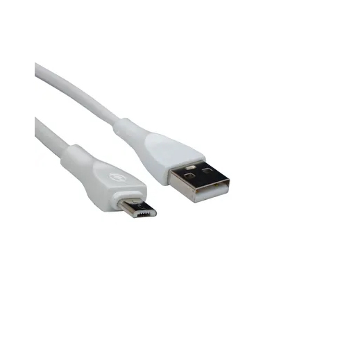 2.5a White Usb Data Cable - Pvc Jacketed, 2m Length, Micro Usb Interface | 3-month Warranty, Ideal For Fast Data Transfer From Mobile Devices