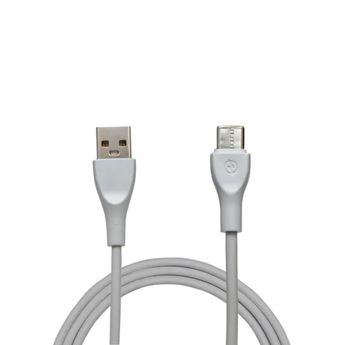 2.5a White Usb Data Cable - Pvc Jacketed, 2m Length, Micro Usb Interface | 3-month Warranty, Ideal For Fast Data Transfer From Mobile Devices