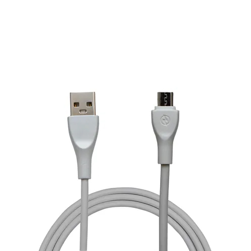 2.5a White Usb Data Cable - Pvc Jacketed, 2m Length, Micro Usb Interface | 3-month Warranty, Ideal For Fast Data Transfer From Mobile Devices