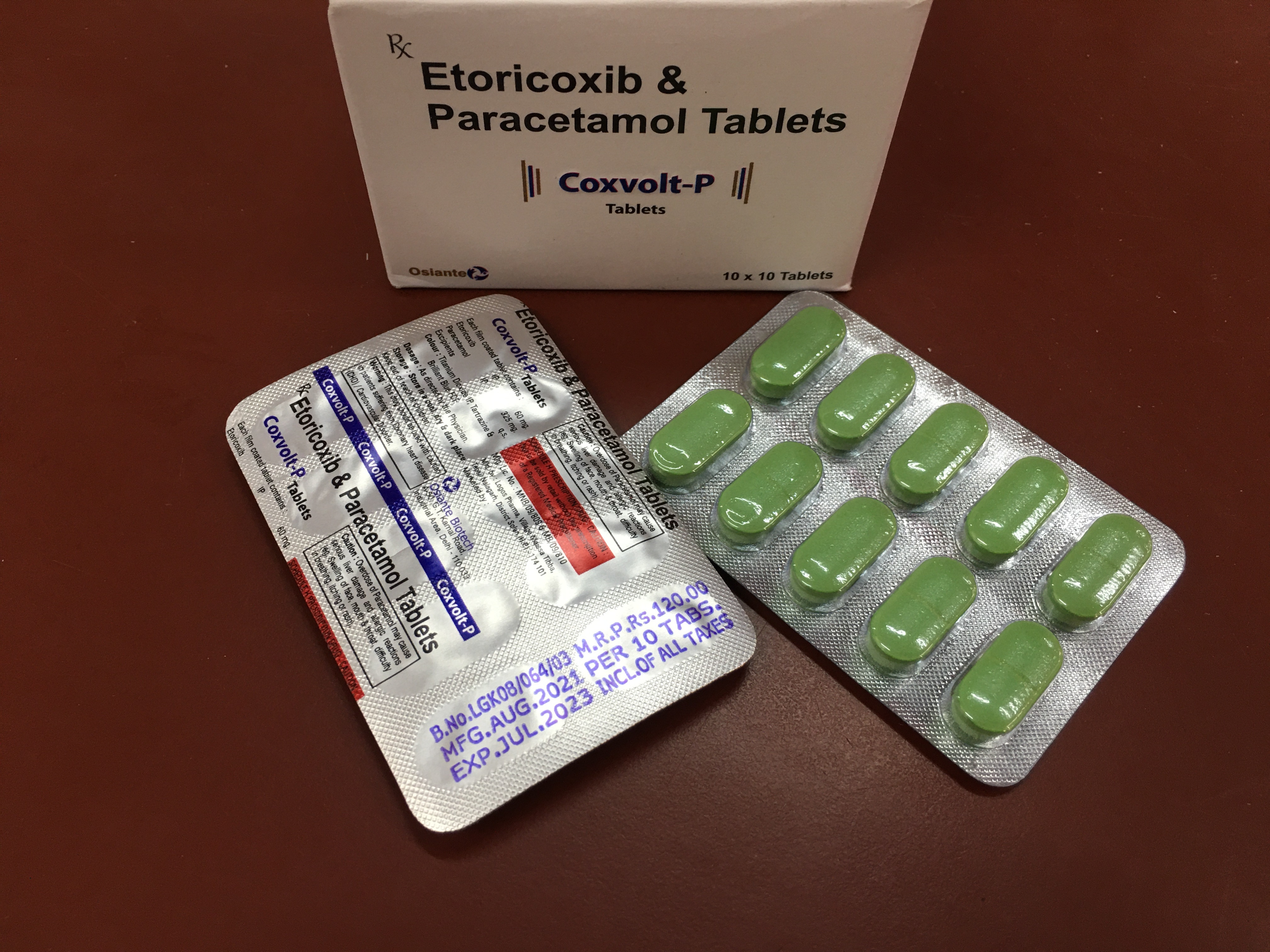 Etoricoxib 60 Mg Paracetamol 325 Tablets Application: For Health