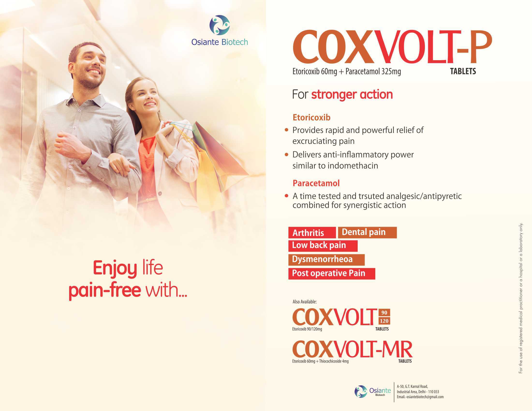 Etoricoxib 60 Mg Paracetamol 325 Tablets Application: For Health