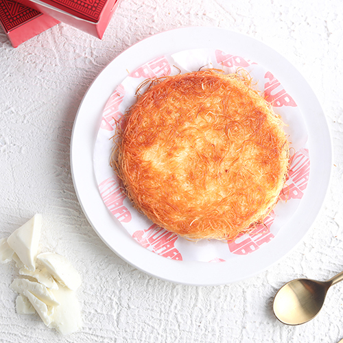 White Chocolate Kunafa - Eggless, Sweet Flavor, Piece Shape | Indulgent Dessert Experience