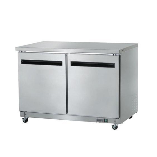 सिल्वर अंडरकाउंटर रेफ्रिजरेटर