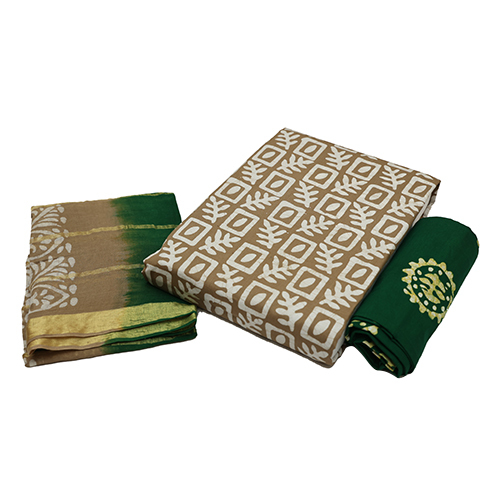 फैंसी पपलिन कॉटन सूट सामग्री