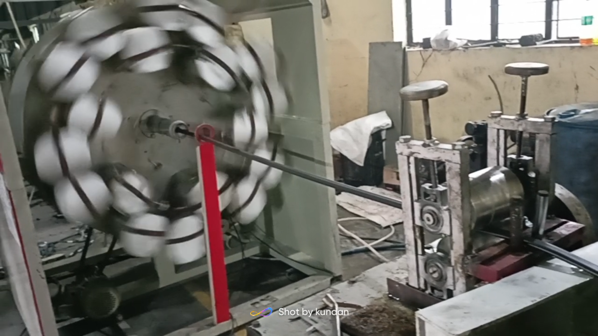 Automatic Online Pvc Braided Pipe Plant - Stainless Steel, 65mm X 65mm To 90mm X 90mm Sizes, White And Blue Colors | Plc Control, Electric Drive, 3-year Warranty