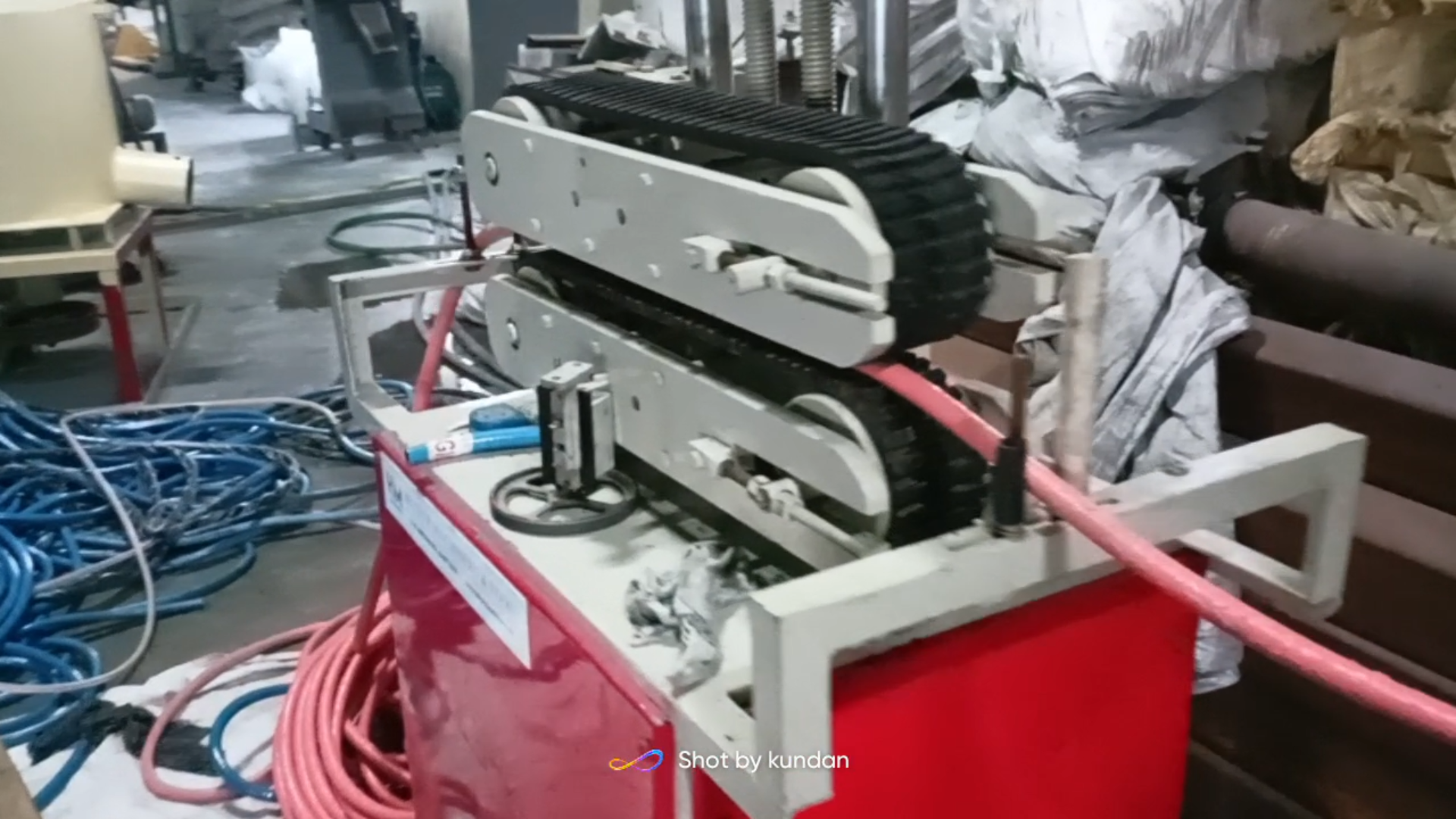 Automatic Online Pvc Braided Pipe Plant - Stainless Steel, 65mm X 65mm To 90mm X 90mm Sizes, White And Blue Colors | Plc Control, Electric Drive, 3-year Warranty