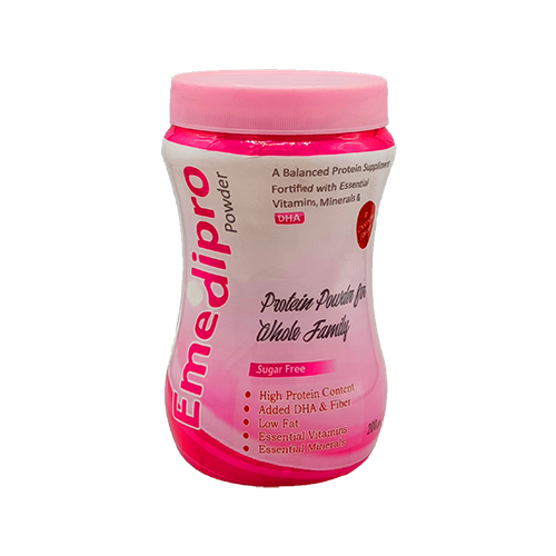 White & Pink Multicolour Nutrition Shrink Label