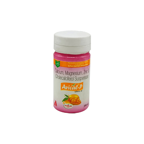 White & Orange Calcium Tablets Shrink Label