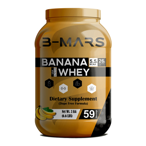 Black & Red Protein Powder Shrink Label