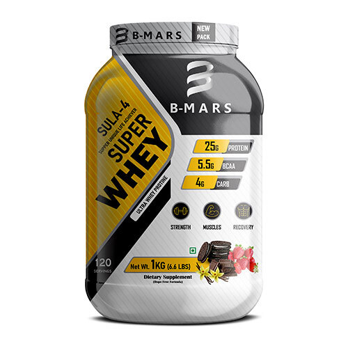 Black & Red Protein Powder Shrink Label
