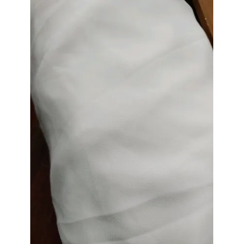 Heavy Georgette Fabric - Specification Occasion Daily Wear | White, Quick Dry, Hand/machine Wash, Plain Texture, Length As Per Requirement, Suitable For All Seasons