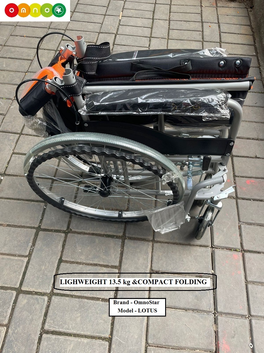 Aluminum Lightweight Wheelchair Omnostar Lotus Castor Type: Solid