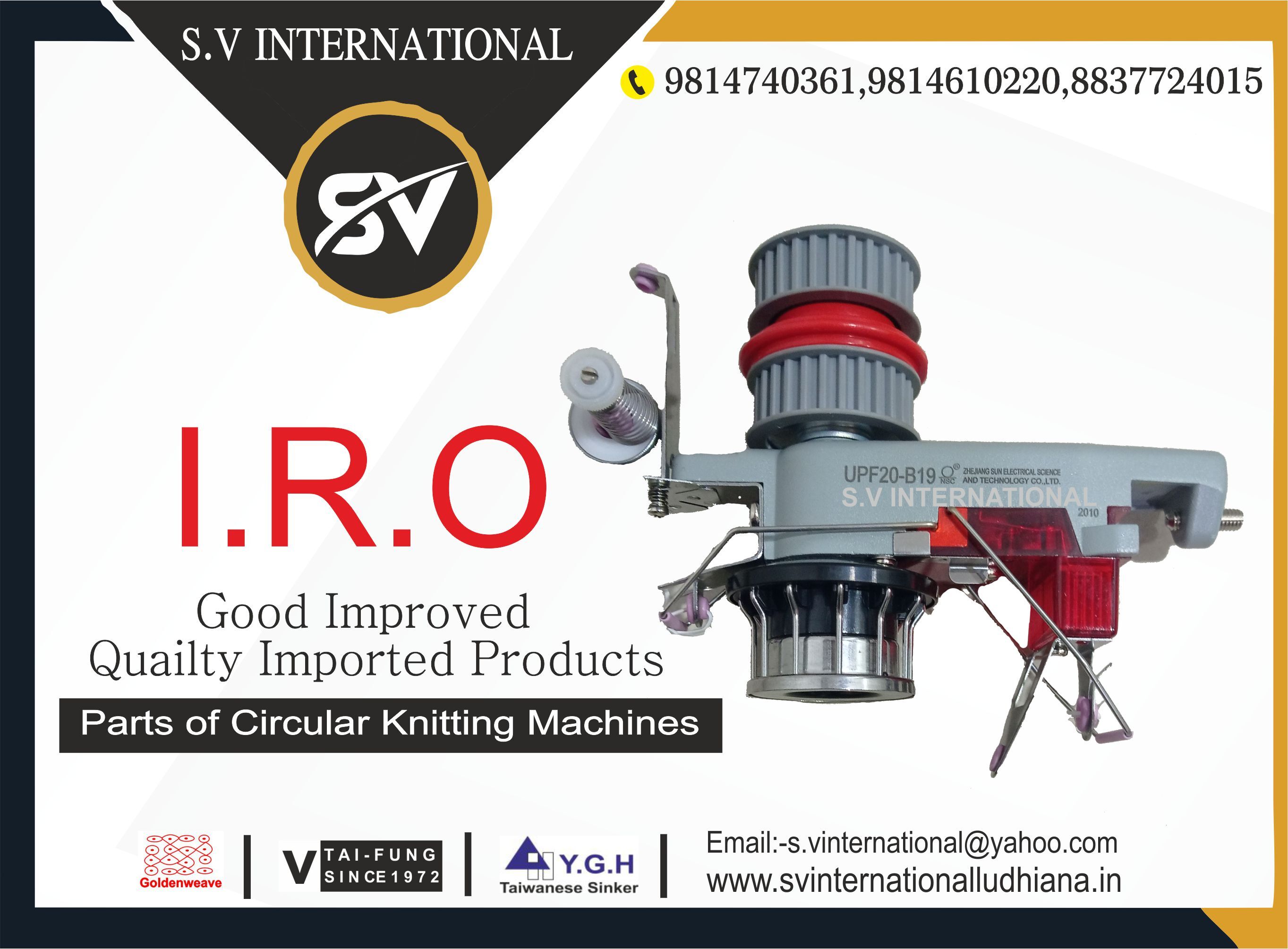 Iro Positive Feeder - Industrial Application | Warranty Included, Available For Circular Knitting Machines With Needles, Sinkers, Jacks, Hooks, Cutters