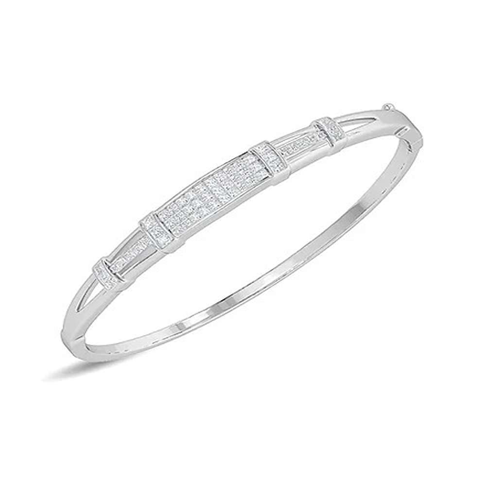 Natural Diamond Bracelet - 2 Carat Natural Diamonds In 10k Rose Gold | Customizable Size, Clarity, Shape, And Color Options