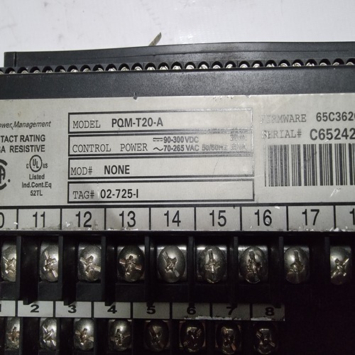 Ge Multilin Pqm-t20-a Pqm Power Quality Meter