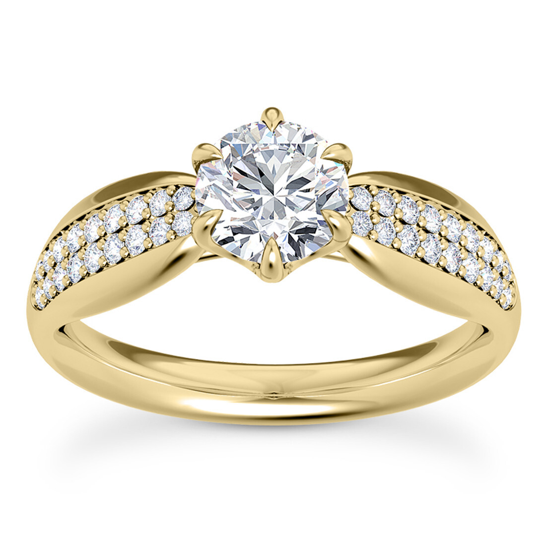 Diamond Rings In Lab Grown Diamonds 10k White Gold 1.5 Ct Diamond Clarity: Vs2