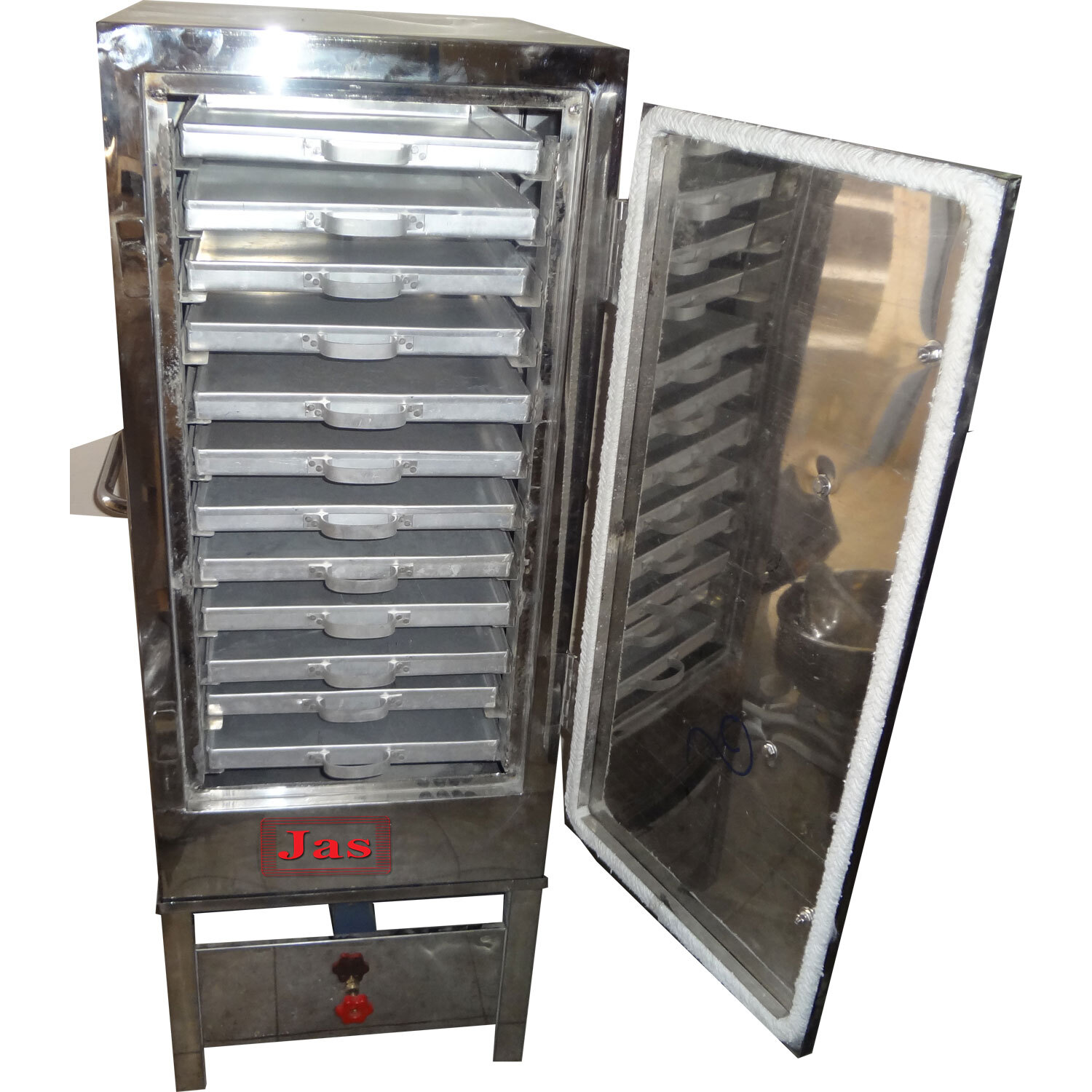 Veg Steamer - Stainless Steel, 4-16 Tray Capacity, 110-440 Volt | Automatic Operation, Safe & Hassle-free Cooking