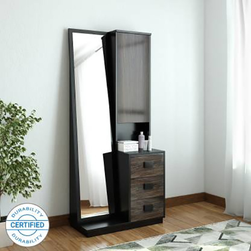 सागौन लकड़ी की ड्रेसिंग टेबल