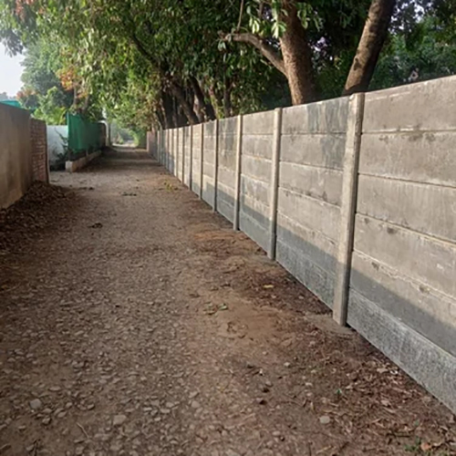 लॉन्ग सर्विस लाइफ 10 फीट आरसीसी कंक्रीट बाउंड्री वॉल
