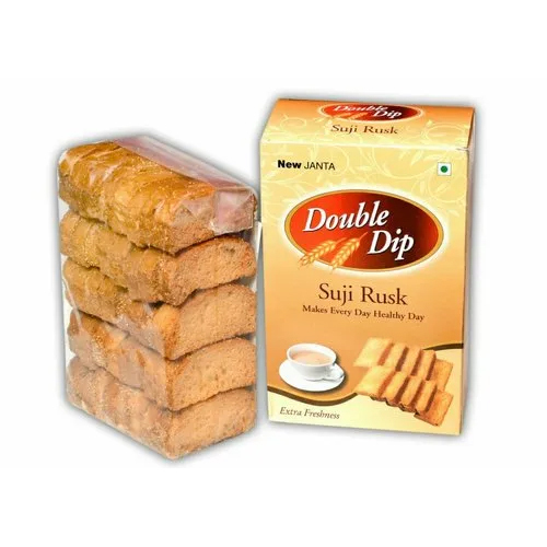 Crunchy Suji Rusk - Eggless Sweet Flavor, Solid Piece Shape | Indulgent Snack For Every Occasion