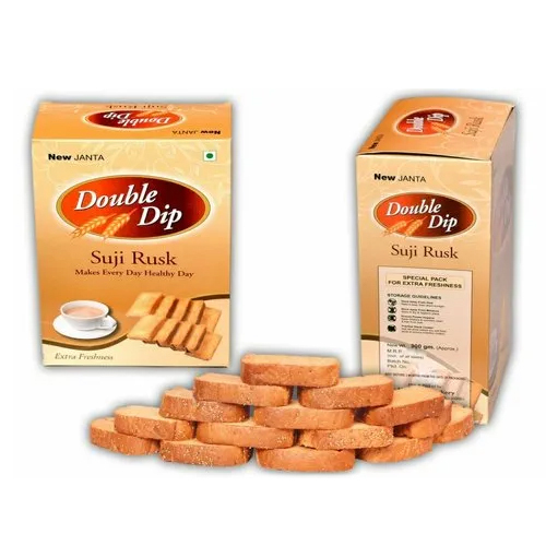 Crunchy Suji Rusk - Eggless Sweet Flavor, Solid Piece Shape | Indulgent Snack For Every Occasion