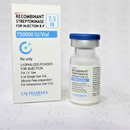 Recombinant Streptokinase For Injection Bp 7.5 Iu Expiration Date: 2 Years