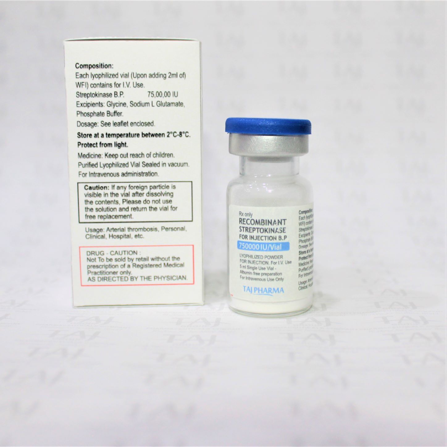 Recombinant Streptokinase For Injection Bp 7.5 Iu Expiration Date: 2 Years