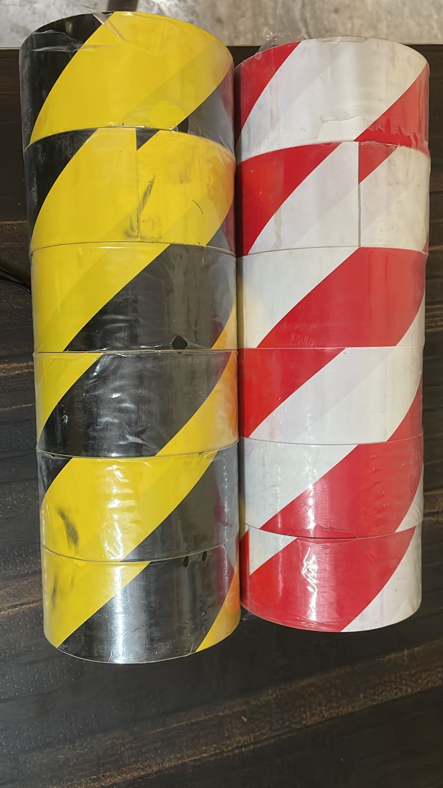 Floor Marking Tape - Durable Safety Tape , Yellow And Black Color With Warranty
