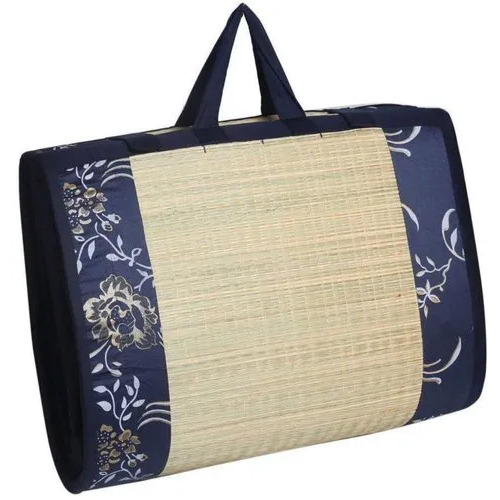 Resting Mat - Bamboo Fiber 24x72 Inches, Brown Color, Double Handle, Washable, Customized Printed Design, Outdoor Use
