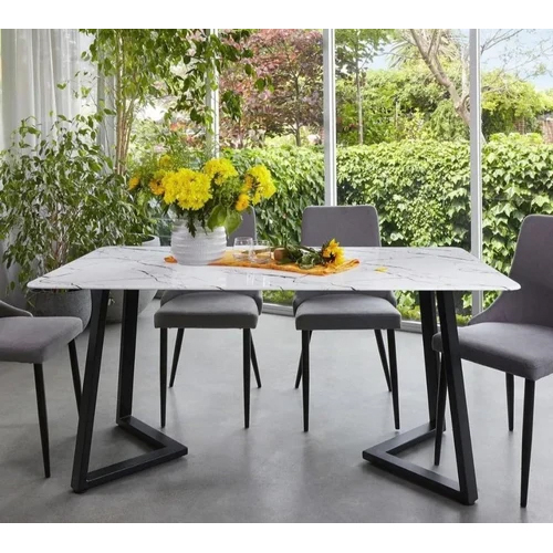 आधुनिक डाइनिंग टेबल सेट इंडोर फर्नीचर