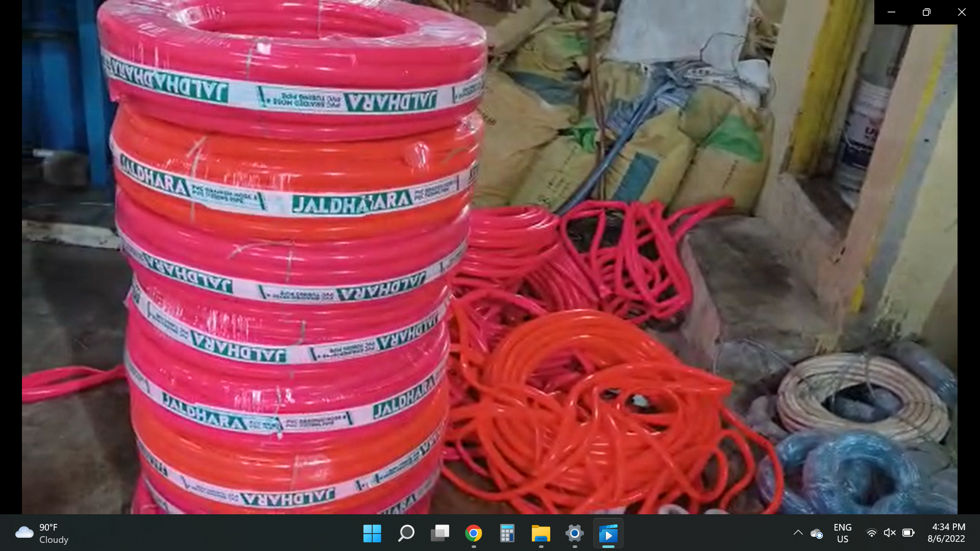 Blue Automatic Pvc Braided Hose Pipe Machine