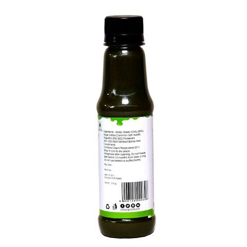 Green Chilly Sauce - 210 Gsm, Green Color | Hot Taste, Rich In Beta-carotene, Aids Metabolism, Supports Weight Loss