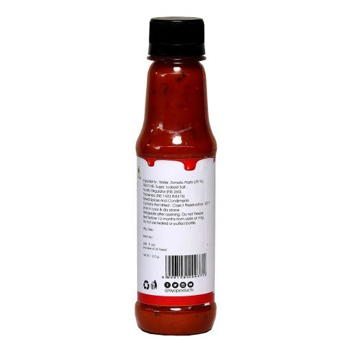 Tomato Mirchi Sauce - 100% Real Tomatoes & Spicy Chillies | 12 Months Shelf Life, Store In Cool & Dry Place
