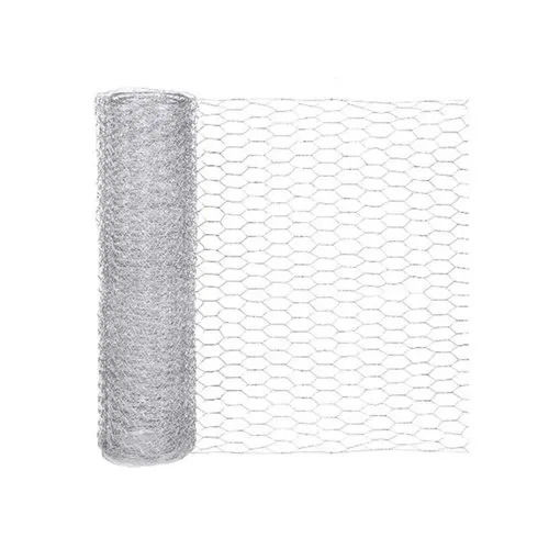 Gray Hexagonal Wire Mesh