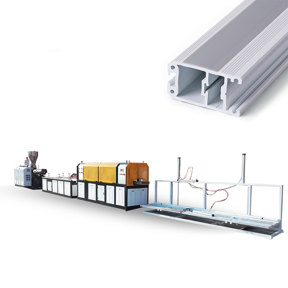 Upvc Pvc Window Door Frame Profile Making Machine Dimension(l*w*h): 85x6x6 Foot (Ft)